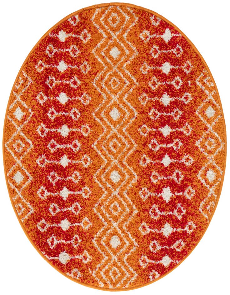 Detail image of 3' 3 x 3' 3 Moroccan Trellis Round Rug
