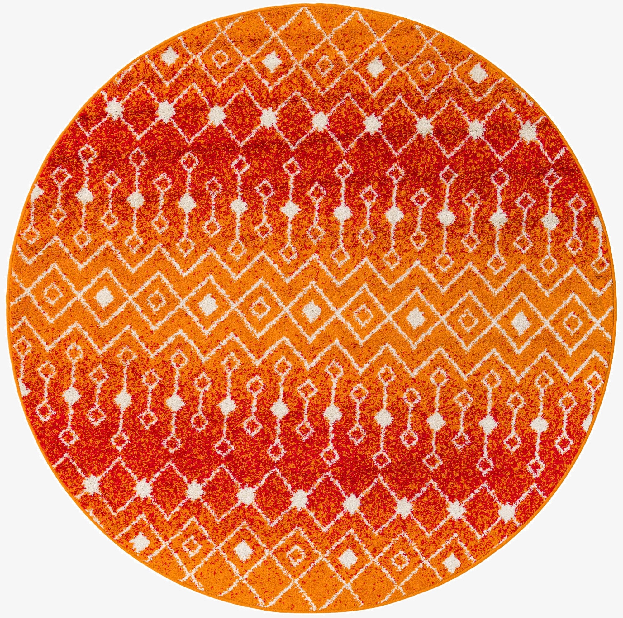Primary image 6' x 6' Moroccan Trellis Round Rug