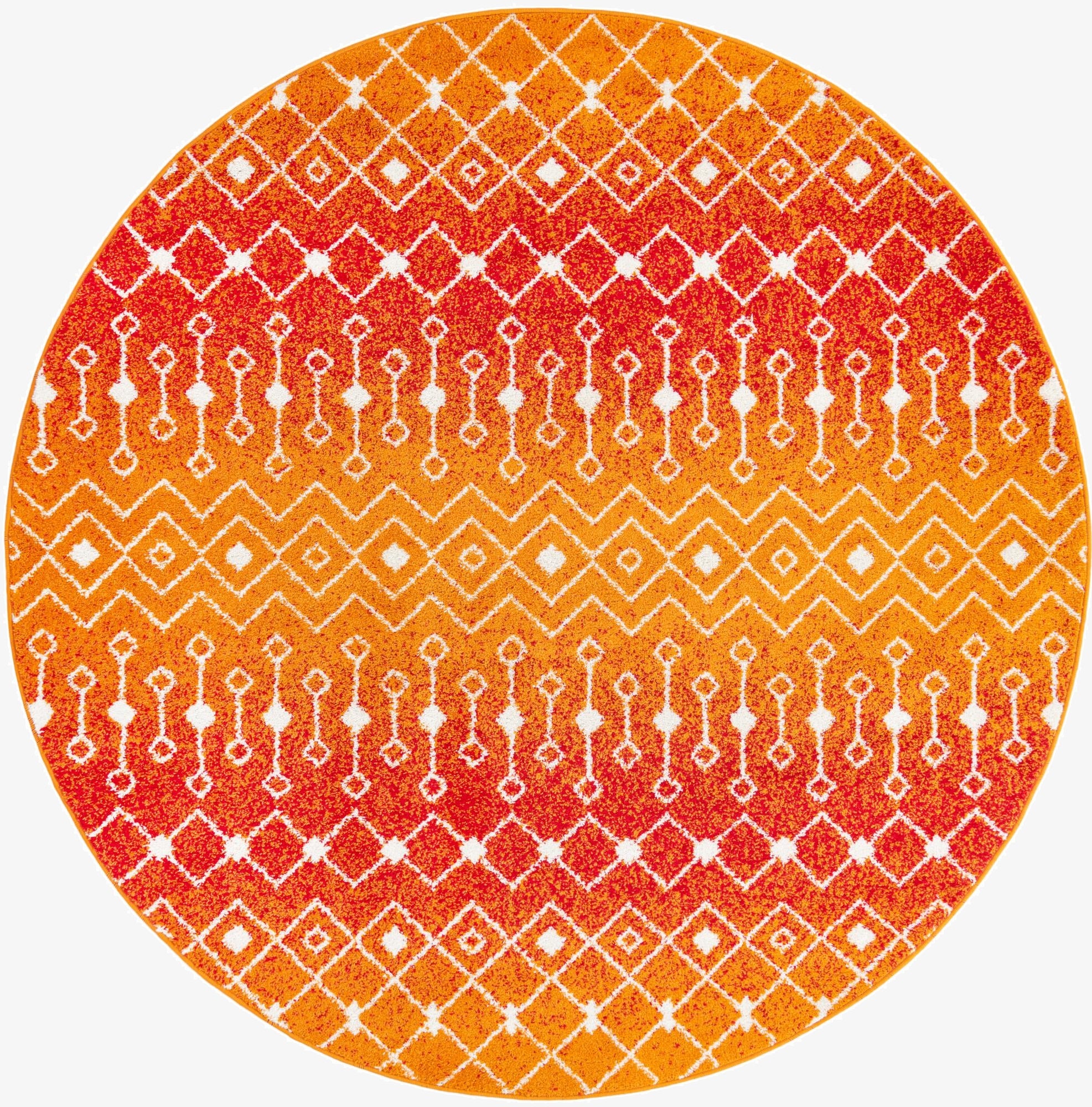 Primary image 7' 10 x 7' 10 Moroccan Trellis Round Rug