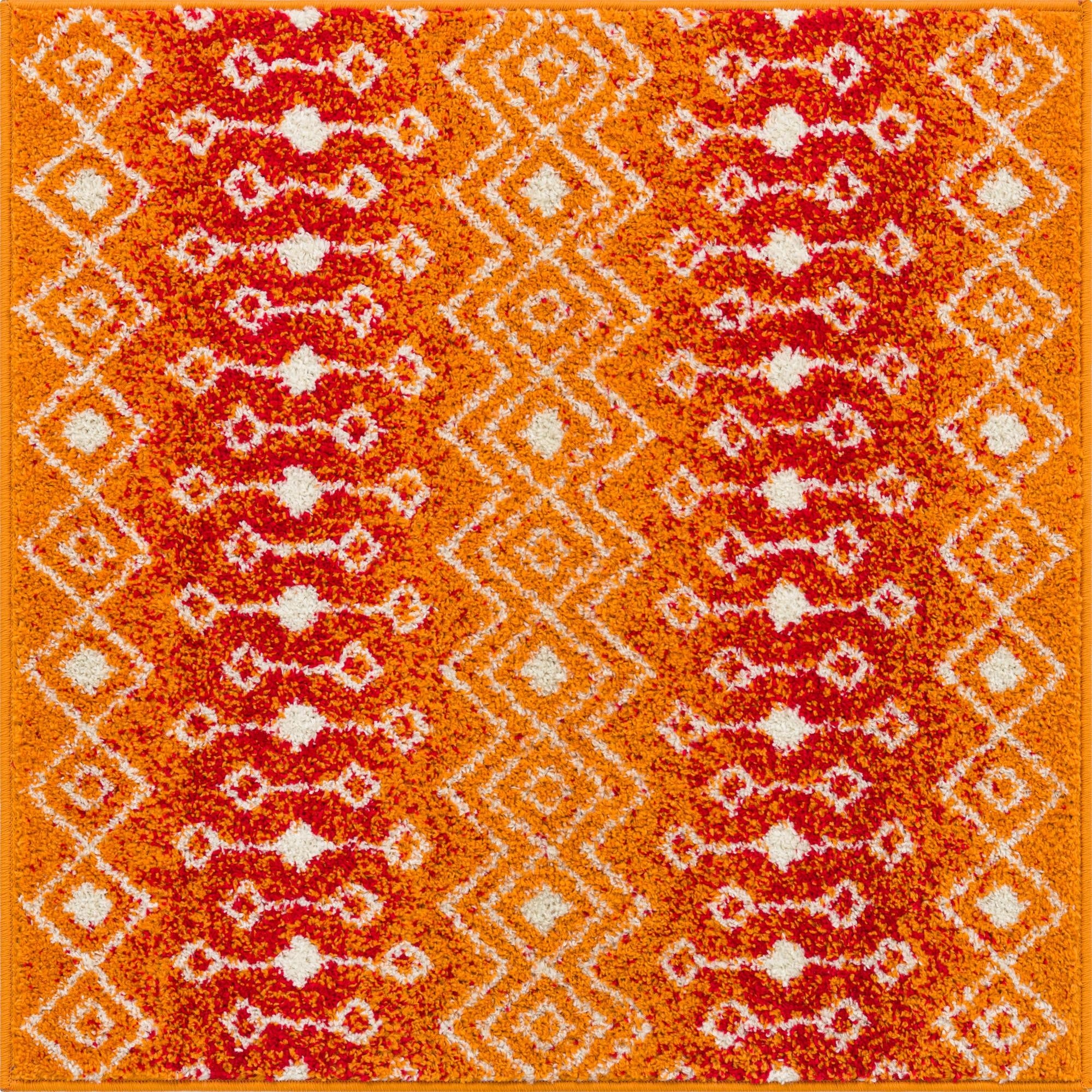 Primary image 3' 3 x 3' 3 Moroccan Trellis Square Rug