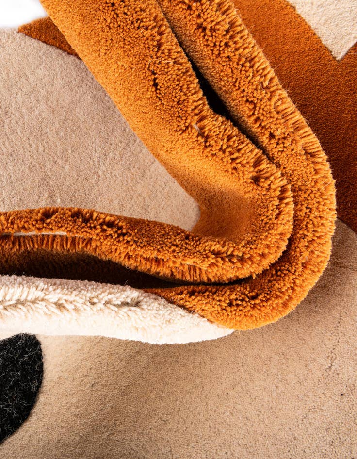 Detail image of 2' x 2' Playtime Kids Wool Freeform Rug