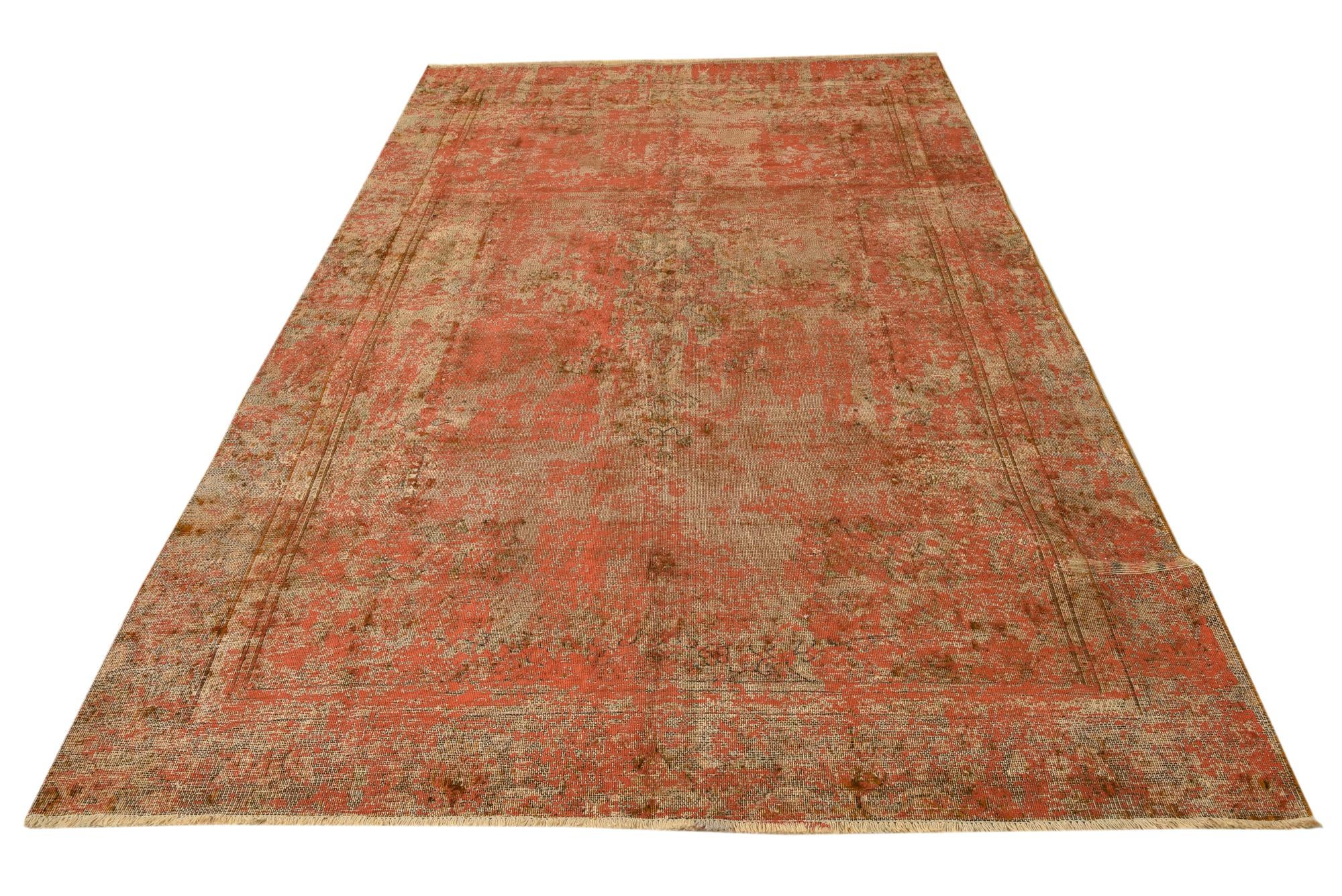 5' 7 x 10' 1 Hand Knotted Ultra Vintage Persian Wool Rug
