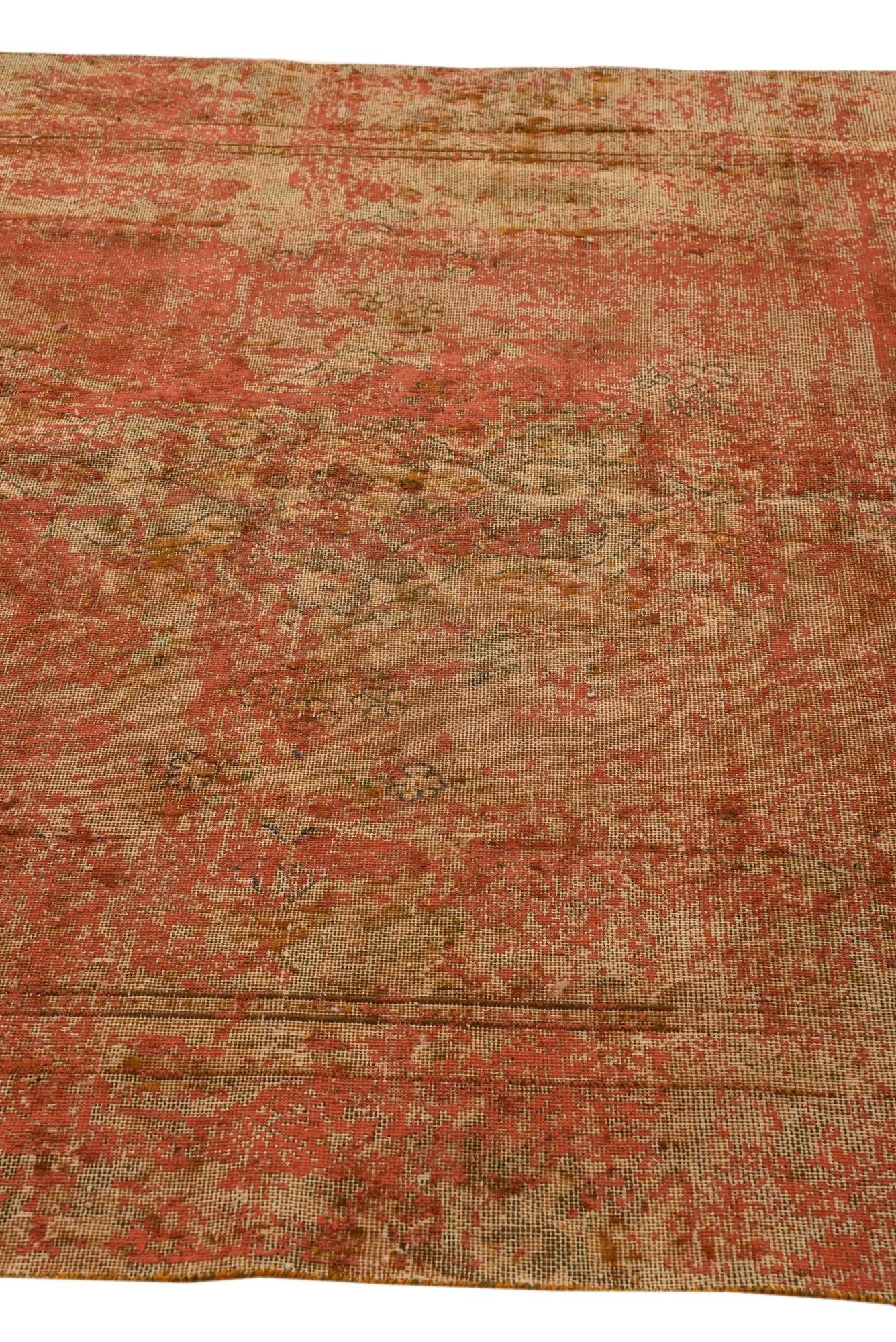 5' 7 x 10' 1 Hand Knotted Ultra Vintage Persian Wool Rug