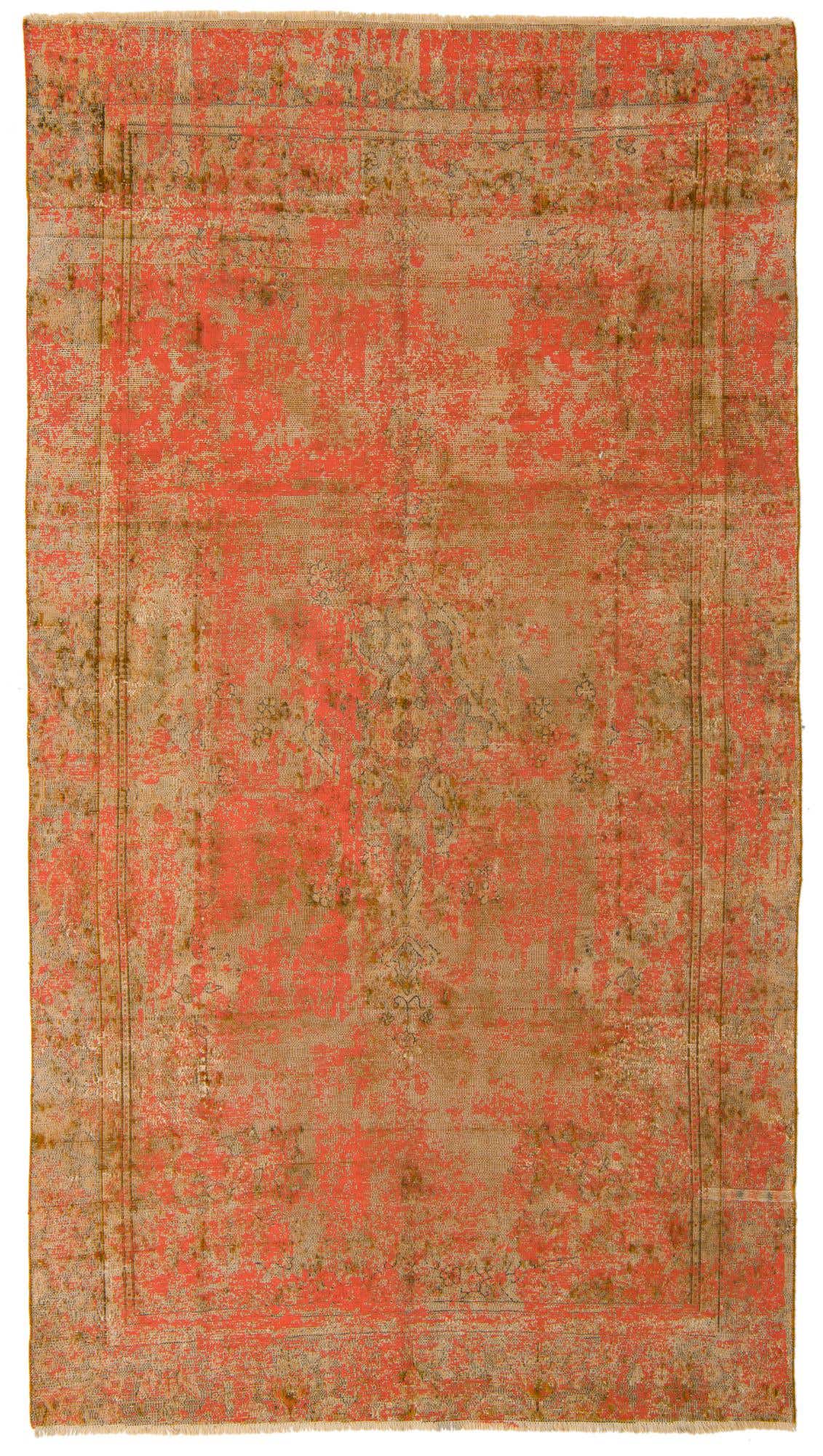 5' 7 x 10' 1 Hand Knotted Ultra Vintage Persian Wool Rug