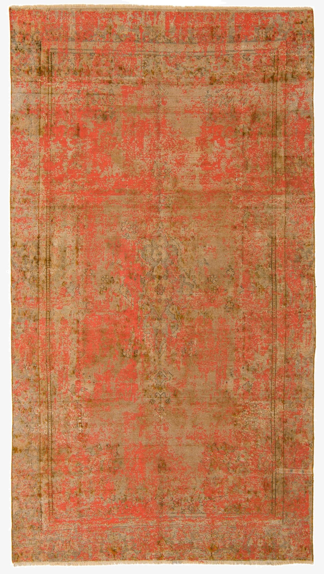 5' 7 x 10' 1  Hand Knotted Ultra Vintage Persian Wool Rug