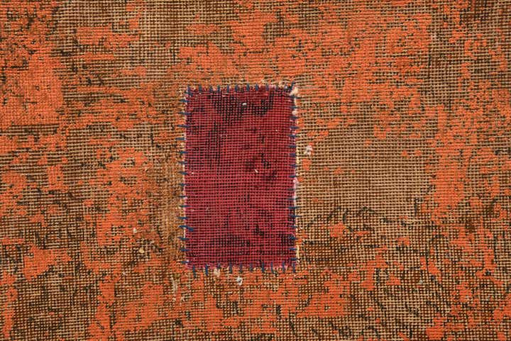 7' 2 x 10' 2 Hand Knotted Ultra Vintage Persian Wool Rug