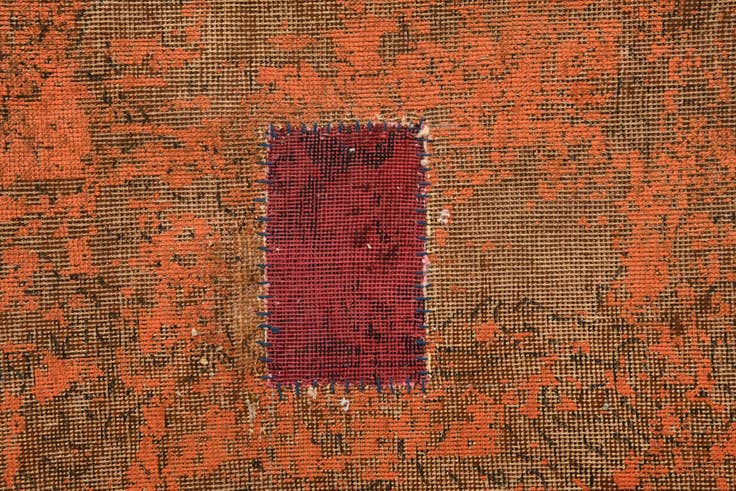 Detail image of 7' 2 x 10' 2 Hand Knotted Ultra Vintage Persian Wool Rug