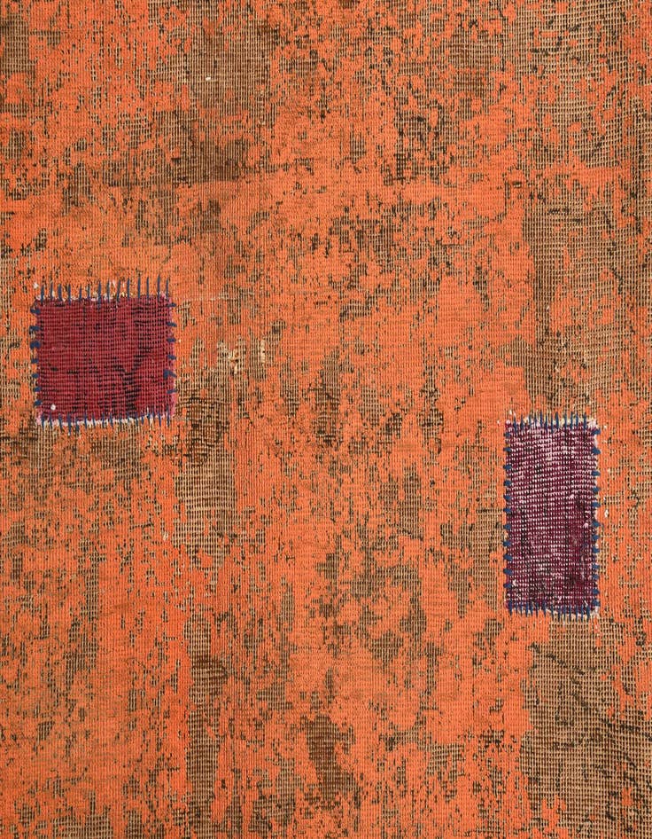 Detail image of 7' 2 x 10' 2  Hand Knotted Ultra Vintage Persian Wool Rug