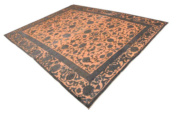 9' 1 x 11' 3 Hand Knotted Ultra Vintage Persian Wool Rug