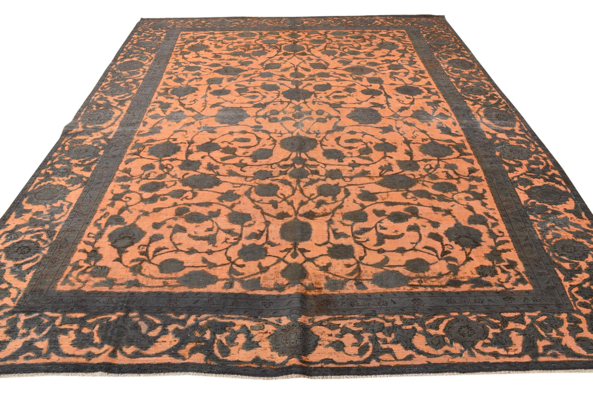 9' 1 x 11' 3 Hand Knotted Ultra Vintage Persian Wool Rug