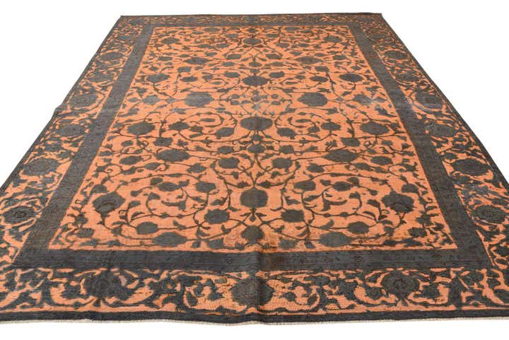 9' 1 x 11' 3 Hand Knotted Ultra Vintage Persian Wool Rug
