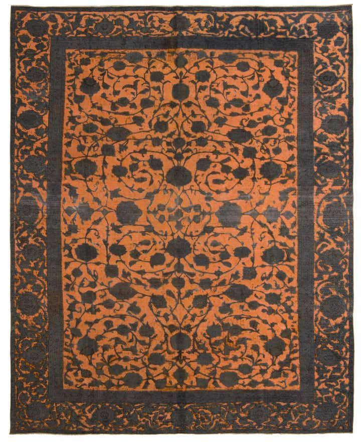 9' 1 x 11' 3 Hand Knotted Ultra Vintage Persian Wool Rug