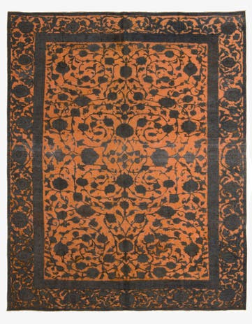 9' 1 x 11' 3 Hand Knotted Ultra Vintage Persian Wool Rug