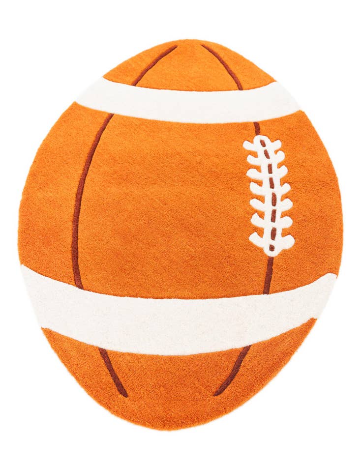 Detail image of 2' 3 x 3' 9 Playtime Kids Wool Oval Rug