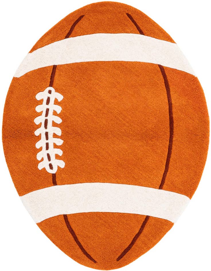 Detail image of 2' 3 x 3' 9 Playtime Kids Wool Oval Rug