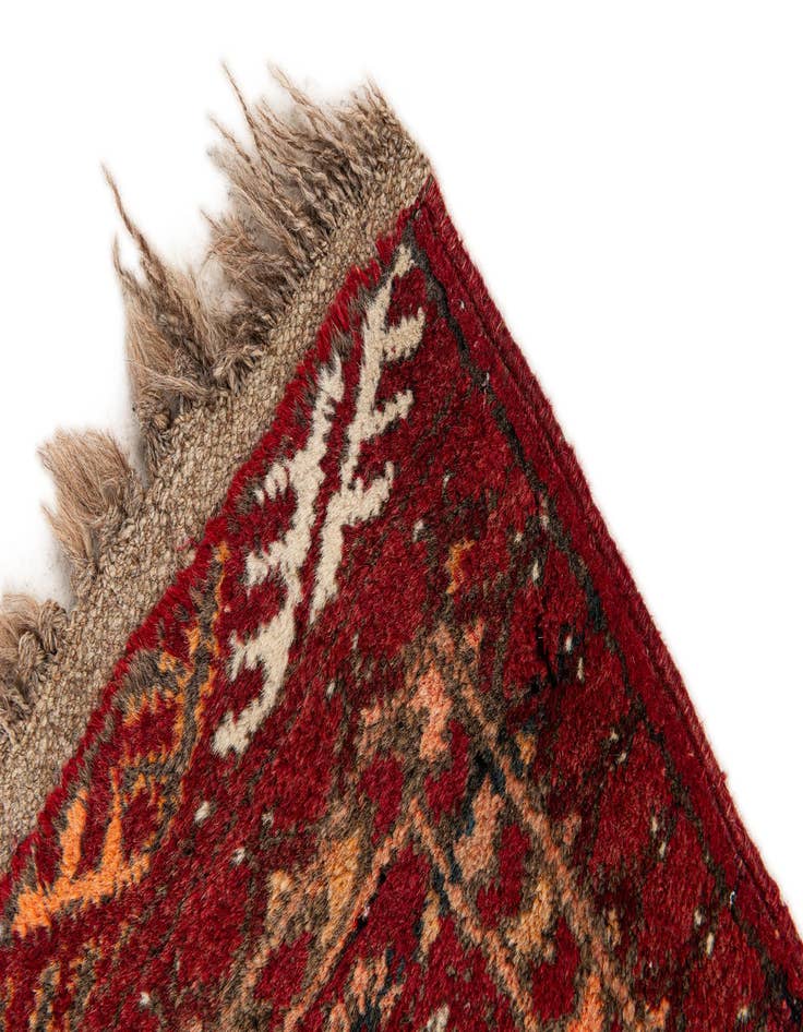 Detail image of 1' 8 x 2' 2  Hand Knotted Afghan Ersari Wool Rug