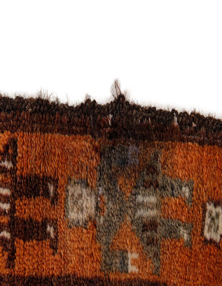 Detail image of 3' 9 x 6' 9  Hand Knotted Afghan Ersari Wool Rug