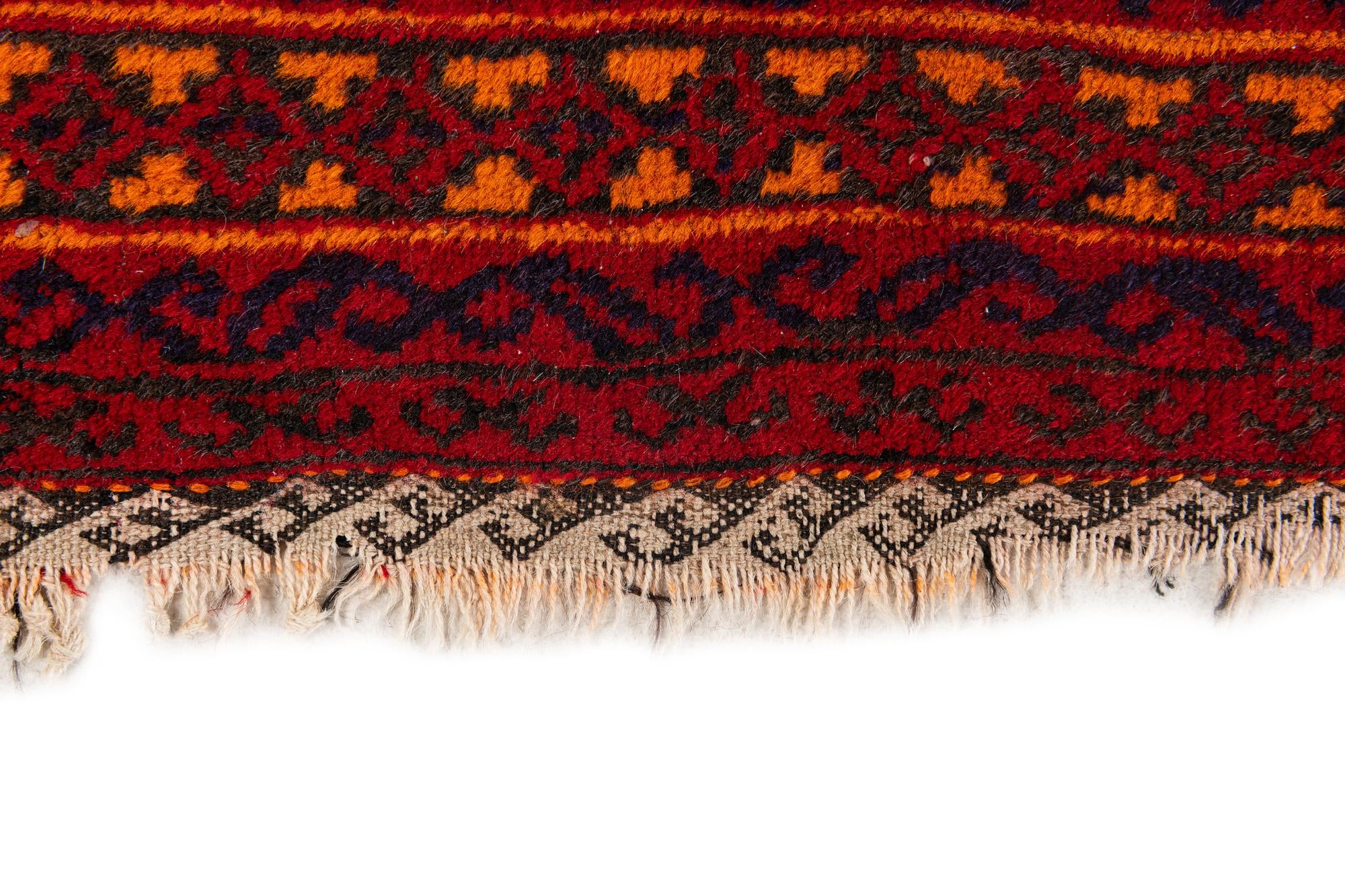 3' x 5' 1 Hand Knotted Afghan Ersari Wool Rug