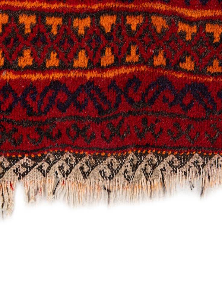 Detail image of 3' x 5' 1  Hand Knotted Afghan Ersari Wool Rug