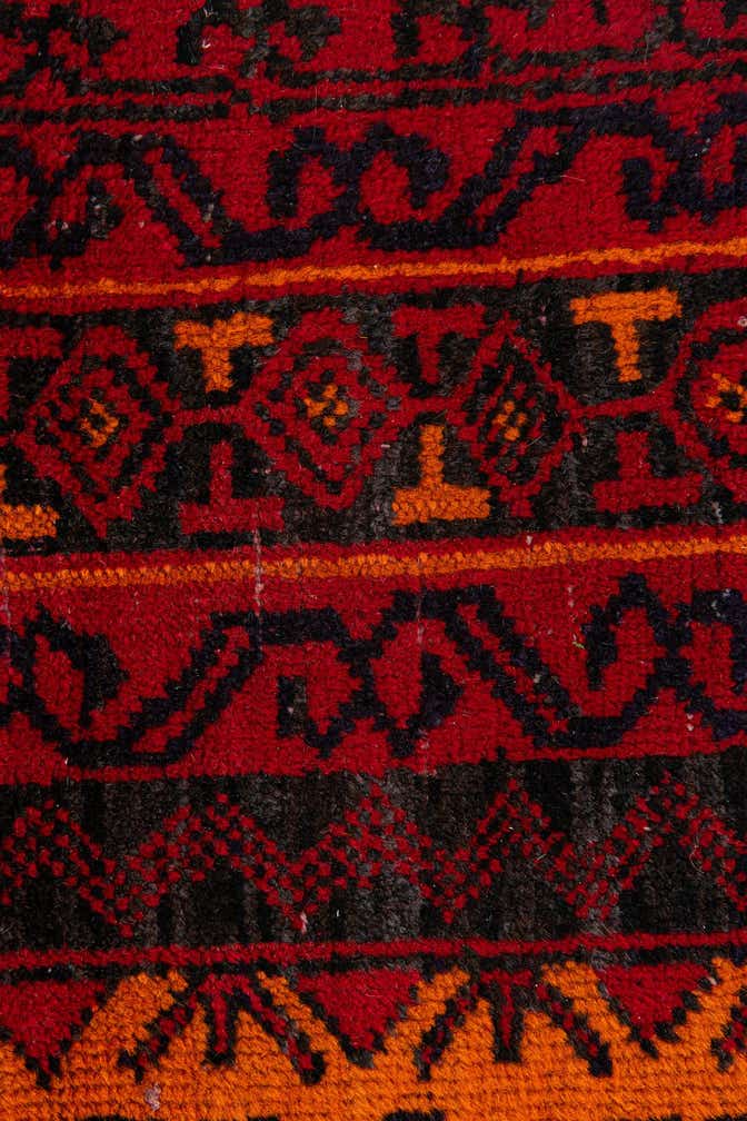 3' x 5' 1 Hand Knotted Afghan Ersari Wool Rug