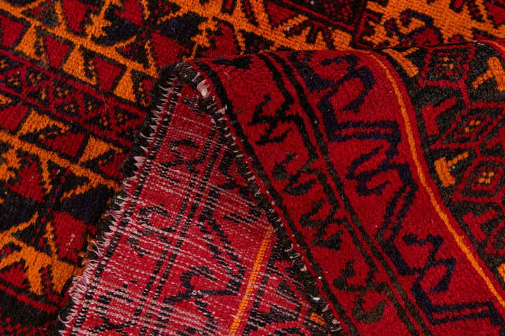 3' x 5' 1 Hand Knotted Afghan Ersari Wool Rug