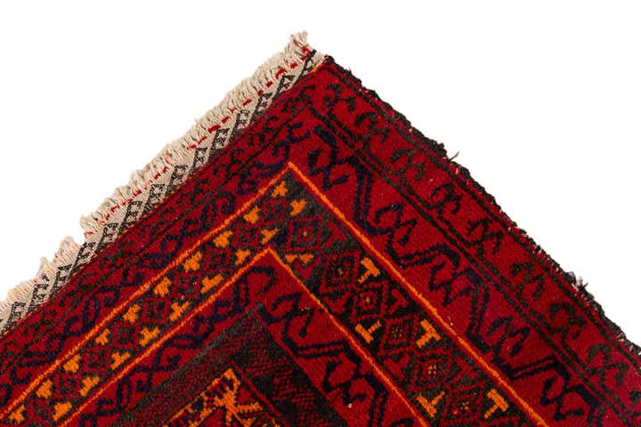 3' x 5' 1 Hand Knotted Afghan Ersari Wool Rug