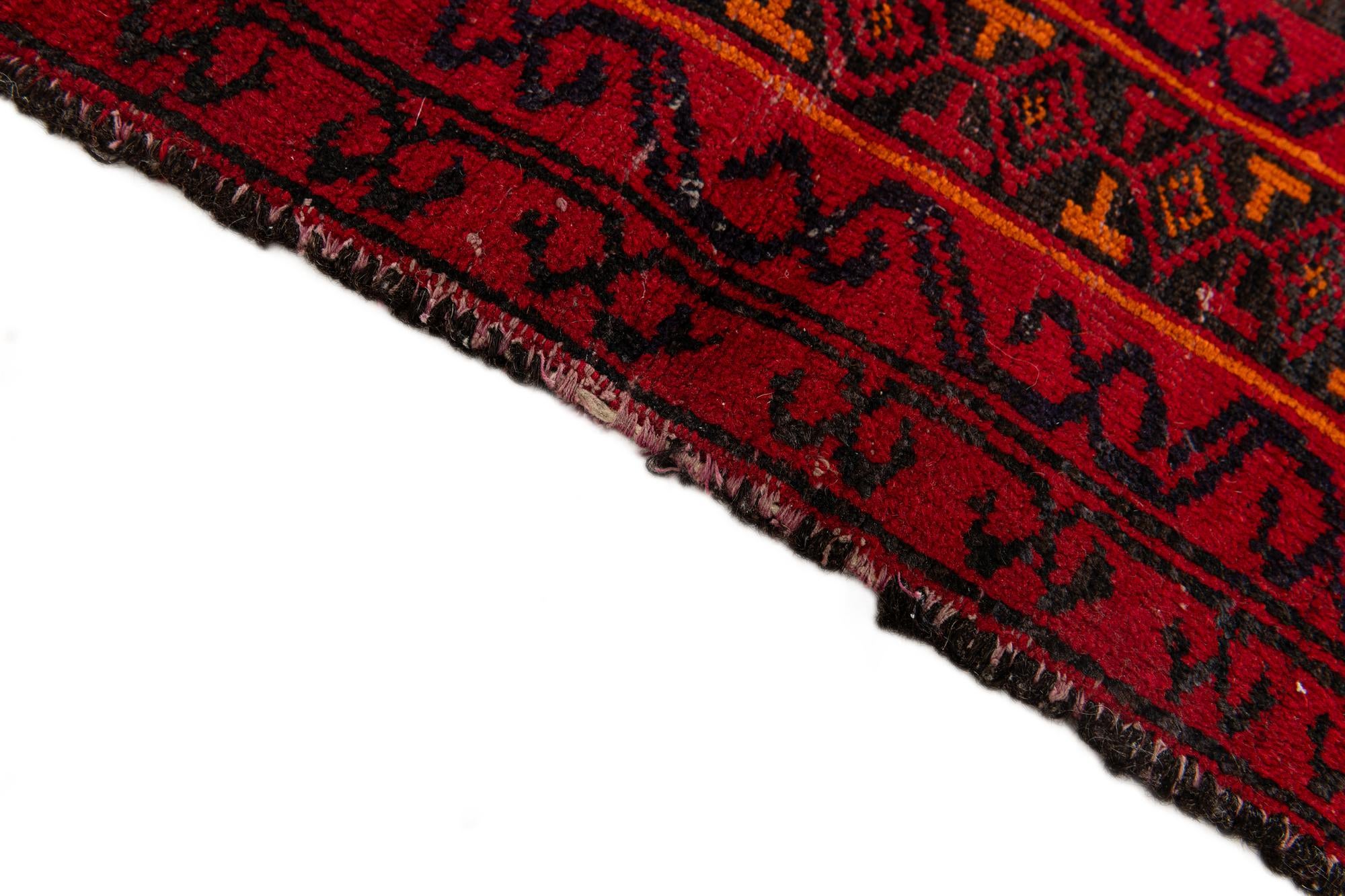 3' x 5' 1 Hand Knotted Afghan Ersari Wool Rug