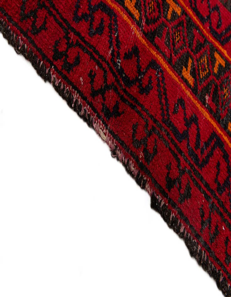 Detail image of 3' x 5' 1  Hand Knotted Afghan Ersari Wool Rug