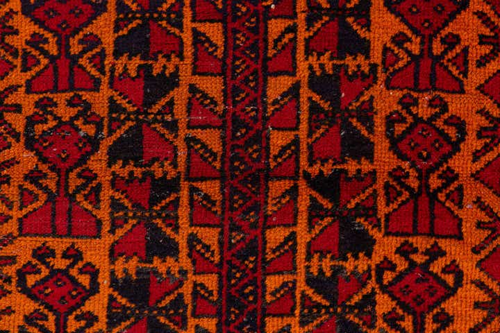 3' x 5' 1 Hand Knotted Afghan Ersari Wool Rug