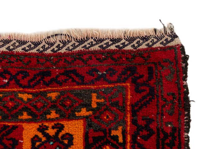 3' x 5' 1 Hand Knotted Afghan Ersari Wool Rug