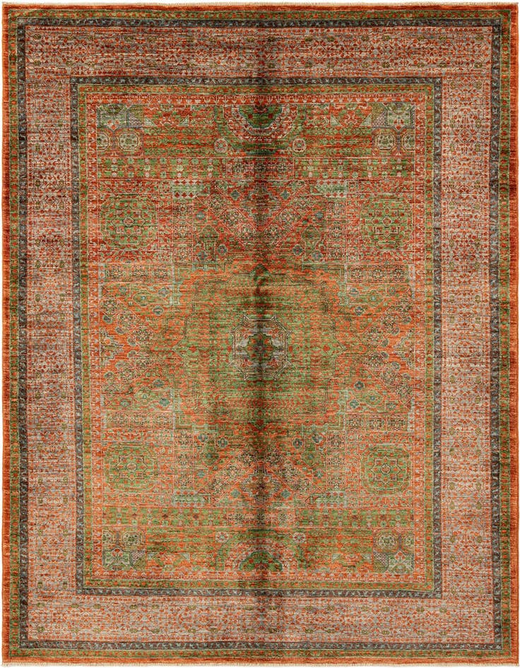 Detail image of 4' 10 x 6' 11 Hand Knotted Amina Rug