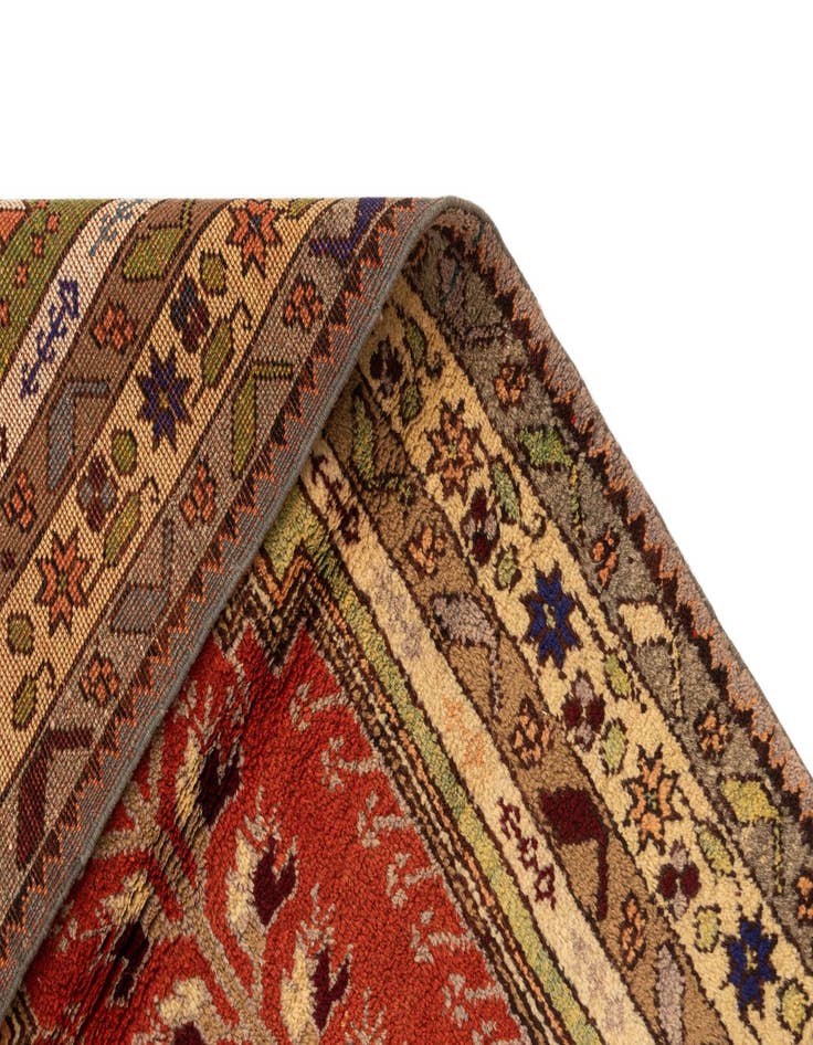 Detail image of 3' 4 x 4' 9  Hand Knotted Anatolian Wool Rug