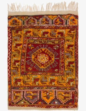 3' 6 x 5' Hand Knotted Anatolian Wool Rug