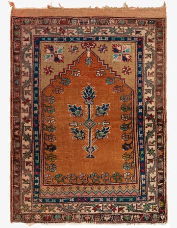 2' 10 x 3' 10 Hand Knotted Anatolian Wool Rug
