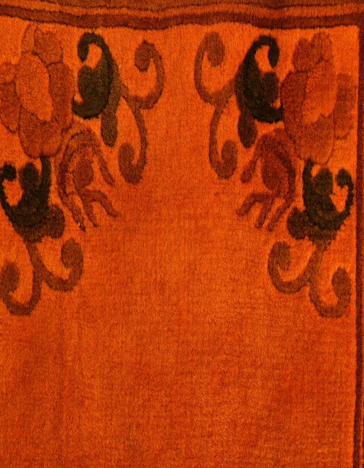 Detail image of 2' 1 x 3' 1  Hand Knotted Antique Finish Wool Rug