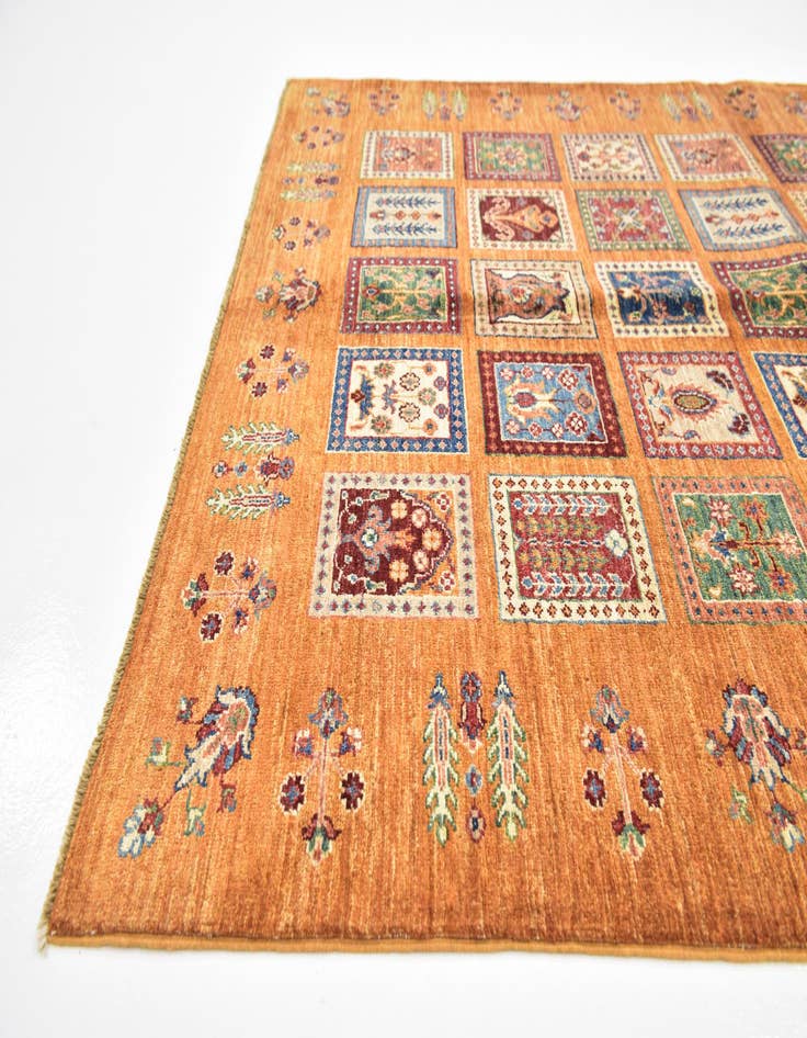 Detail image of 5' 3 x 6' 10  Hand Knotted Ariana Ziegler Rug