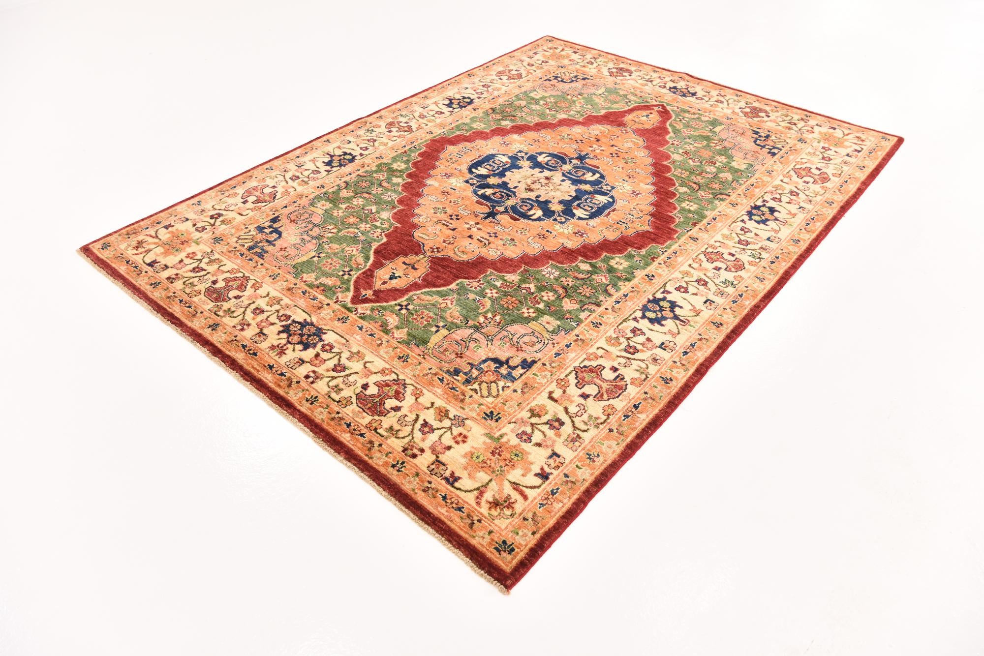 5' 10 x 8' 2 Hand Knotted Ariana Ziegler Rug