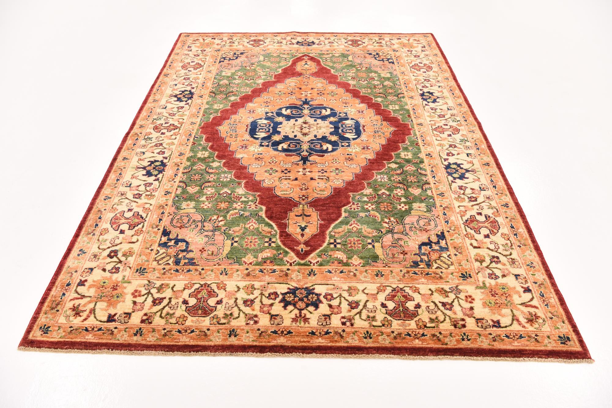 5' 10 x 8' 2 Hand Knotted Ariana Ziegler Rug