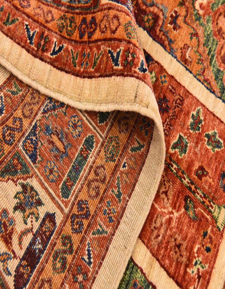 Detail image of 5' 8 x 8'  Hand Knotted Ariana Ziegler Rug