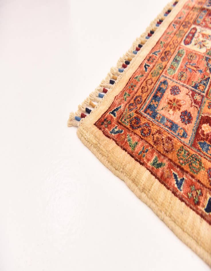 Detail image of 5' 8 x 8'  Hand Knotted Ariana Ziegler Rug