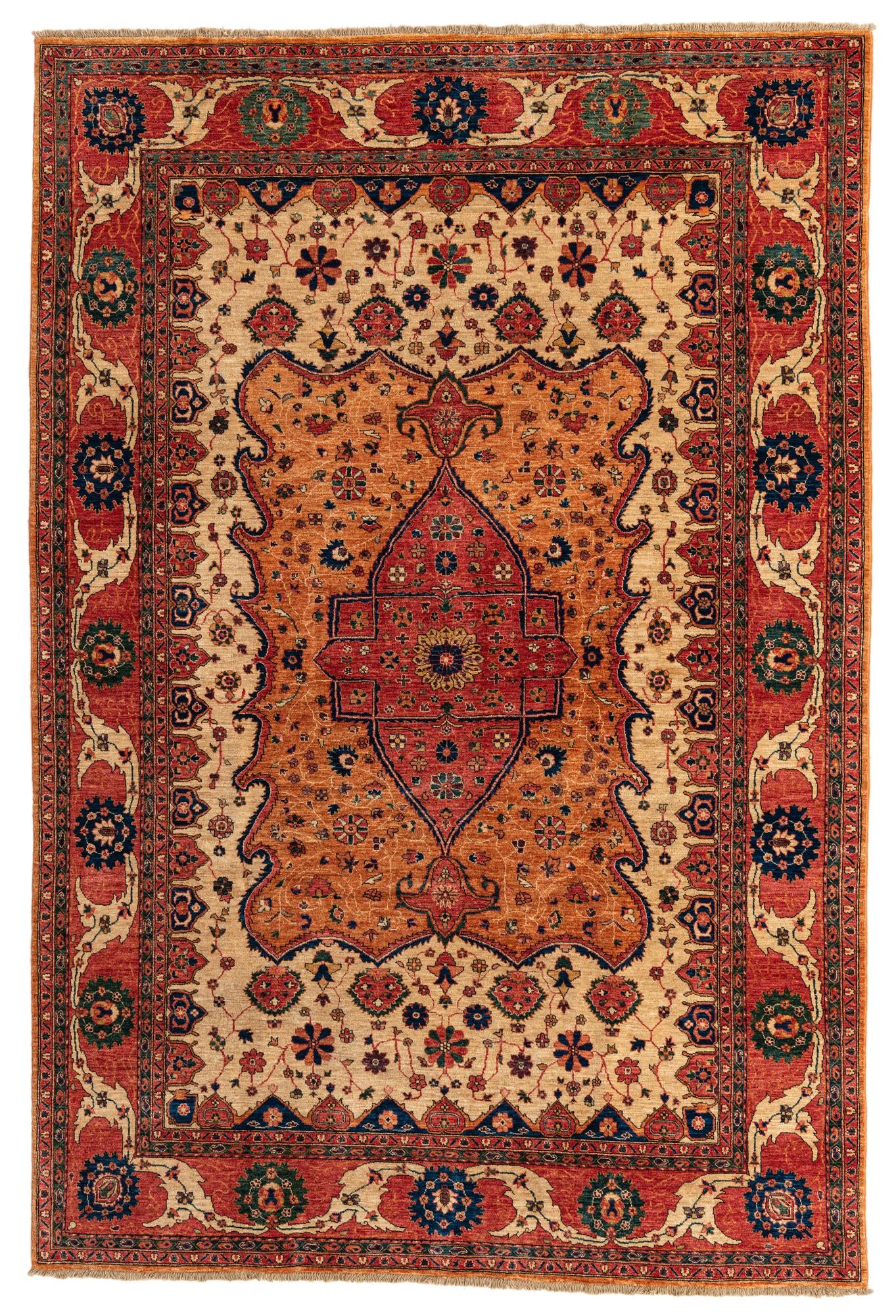 6' 7 x 9' 8 Hand Knotted Ariana Ziegler Oriental Rug