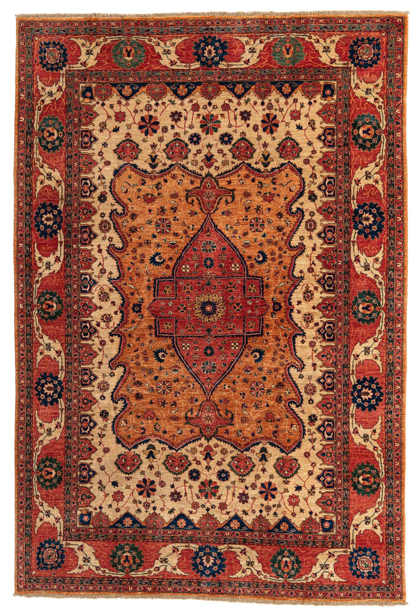 6' 7 x 9' 8 Hand Knotted Ariana Ziegler Oriental Rug