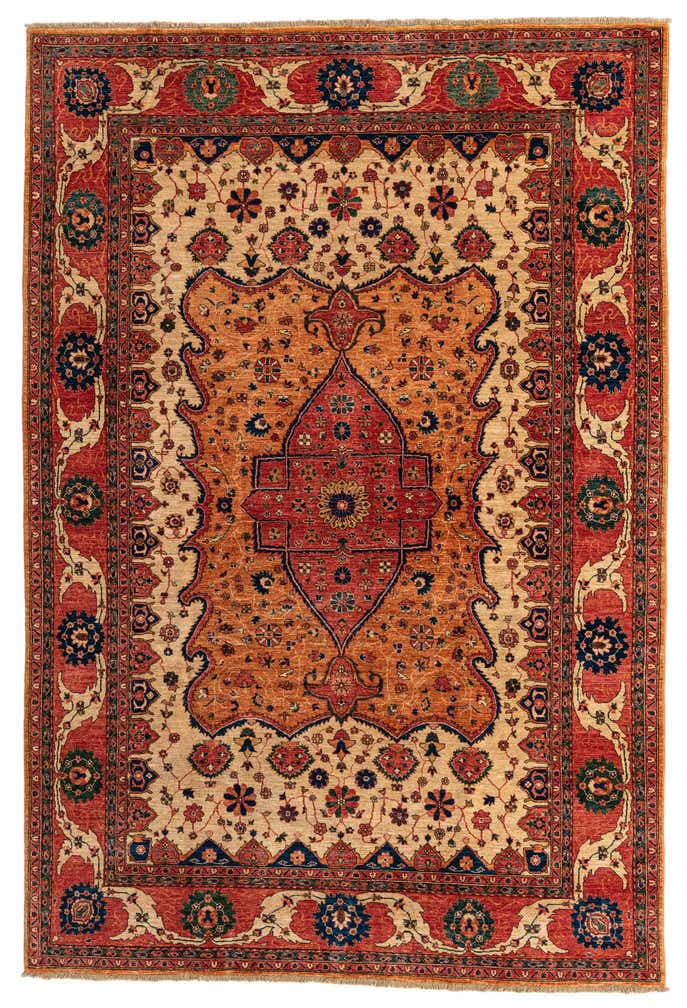 6' 7 x 9' 8 Hand Knotted Ariana Ziegler Oriental Rug