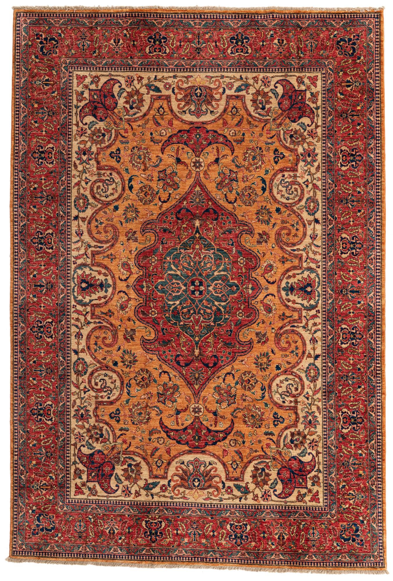 6' 7 x 9' 9 Hand Knotted Ariana Ziegler Oriental Rug