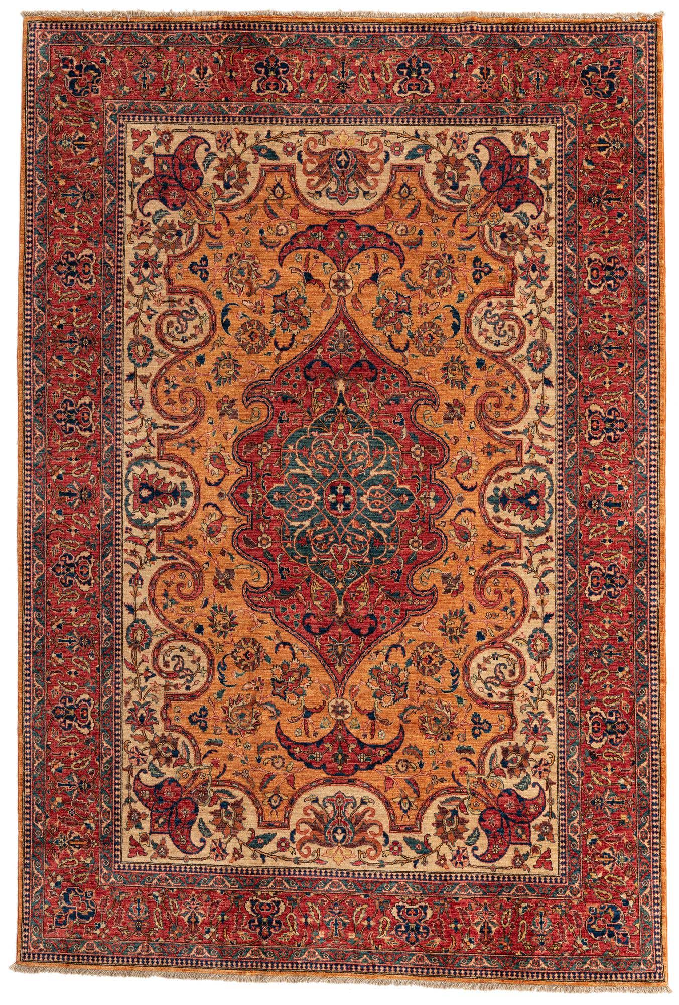6' 7 x 9' 9 Hand Knotted Ariana Ziegler Oriental Rug