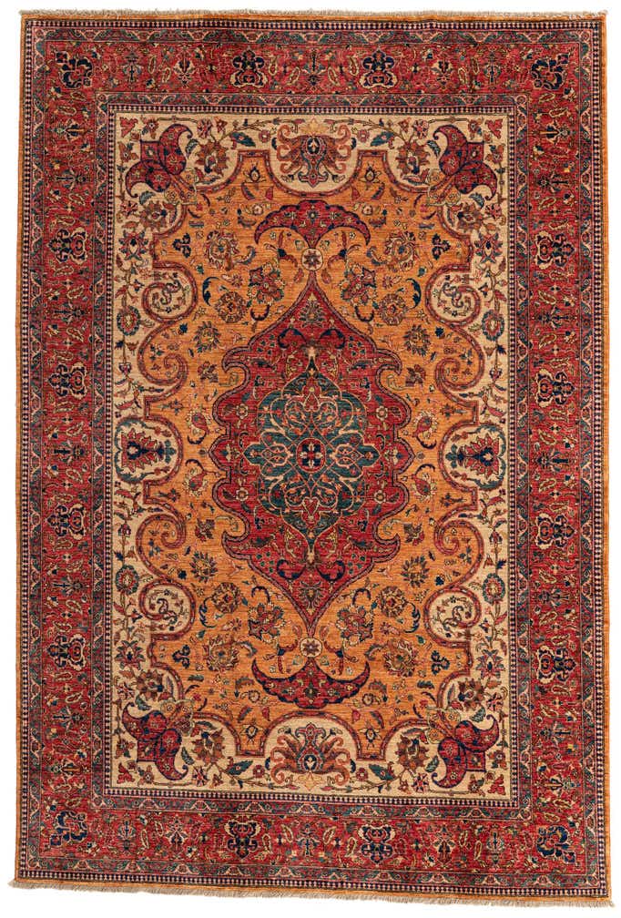6' 7 x 9' 9 Hand Knotted Ariana Ziegler Oriental Rug