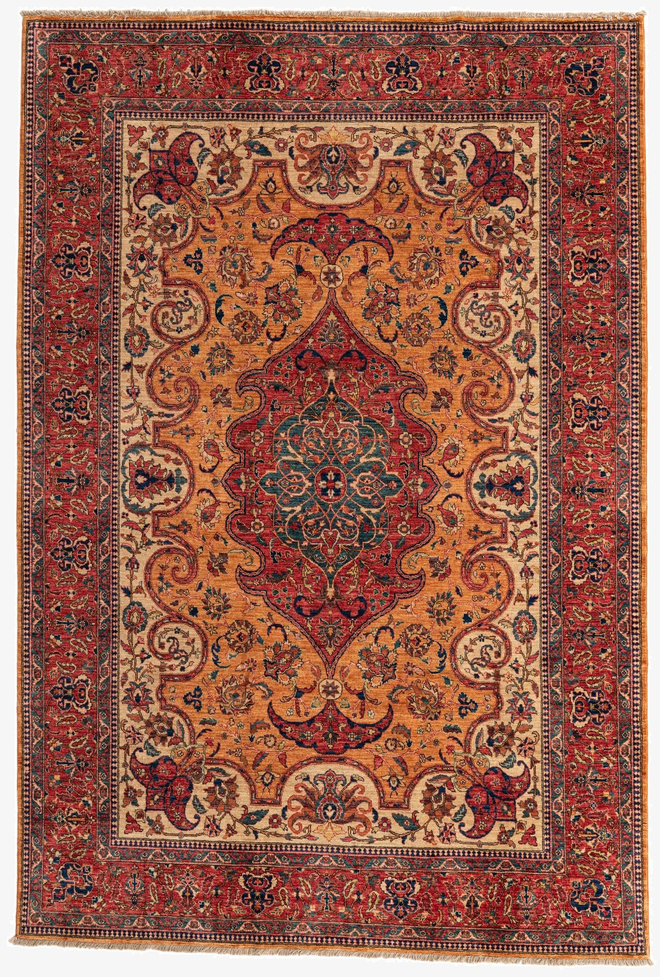 6' 7 x 9' 9  Hand Knotted Ariana Ziegler Oriental Rug