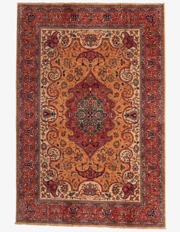 6' 7 x 9' 9 Hand Knotted Ariana Ziegler Oriental Rug