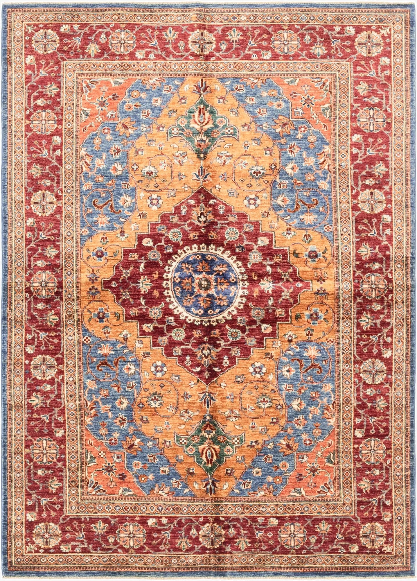 5' 7 x 7' 11  Hand Knotted Ariana Ziegler Oriental Rug