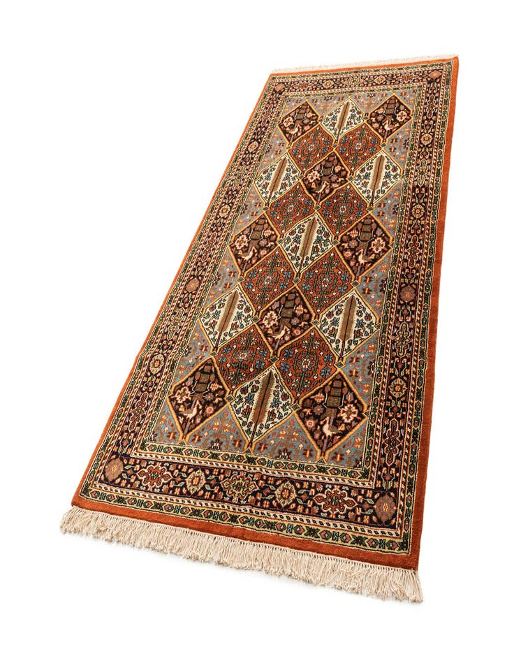 Detail image of 5' x 9' 4  Hand Knotted Bakhtiar Wool Rug